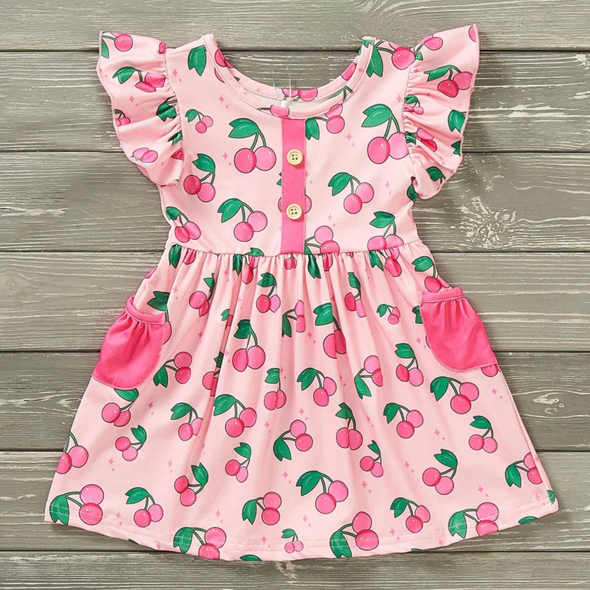 Pete + Lucy Cherry Sweet Girl's Dress